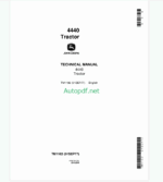 John Deere 4440 Tractor Technical Manual (TM1182)