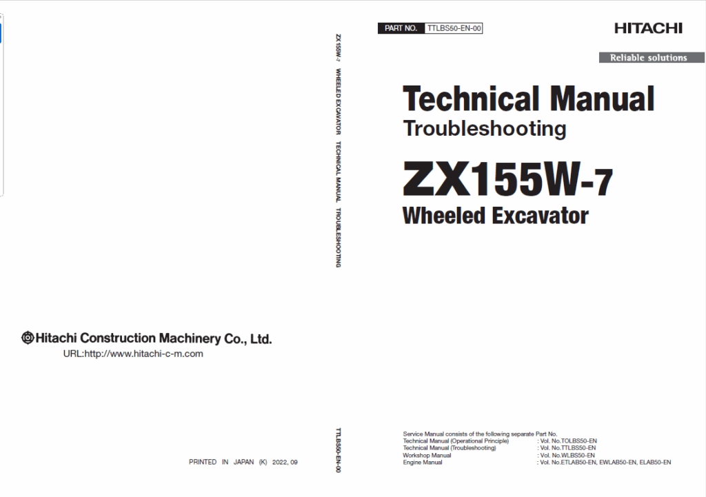 ZX155W-7 Technical Manual (Troubleshooting)