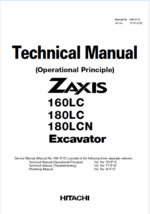 ZX160LC,ZX180LC,ZX180LCN Technical manual (Operational Principle)