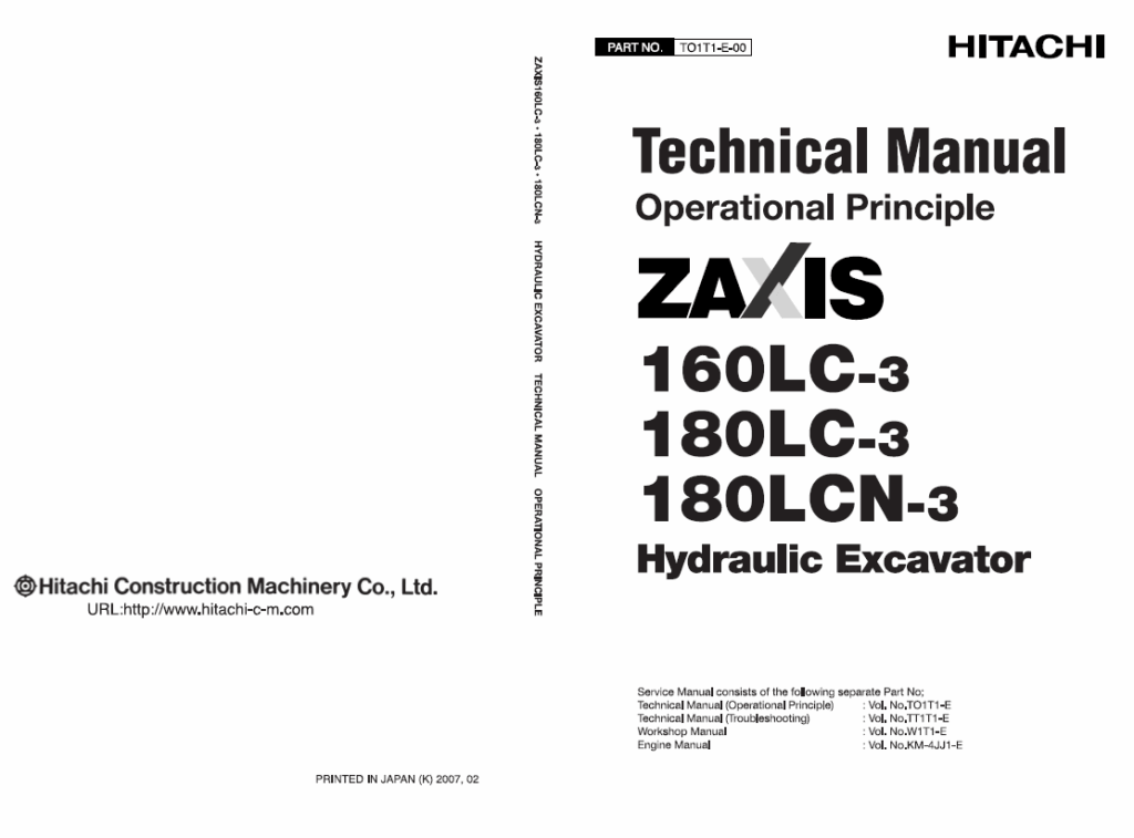 ZX160LC,ZX180LC,ZX180LCN Workshop Manual