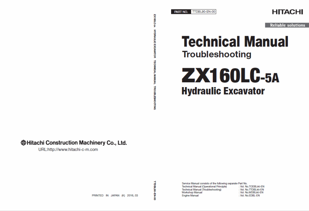 ZX160LC-5A Technical Manual (Troubleshooting)