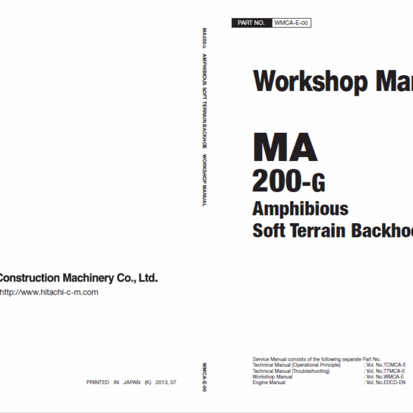 MA200-G Technical Manual Troubleshooting