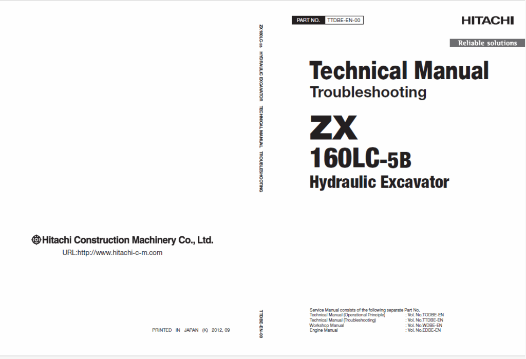ZX160LC-5B Technical Manual (Troubleshooting)