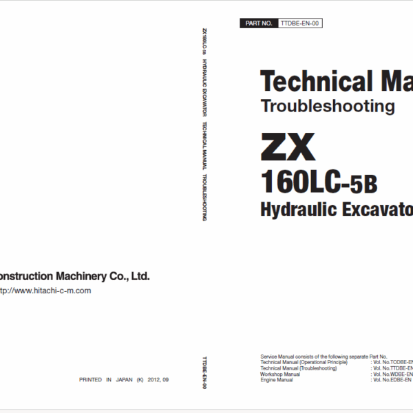 ZX160LC-5B Technical Manual (Troubleshooting)
