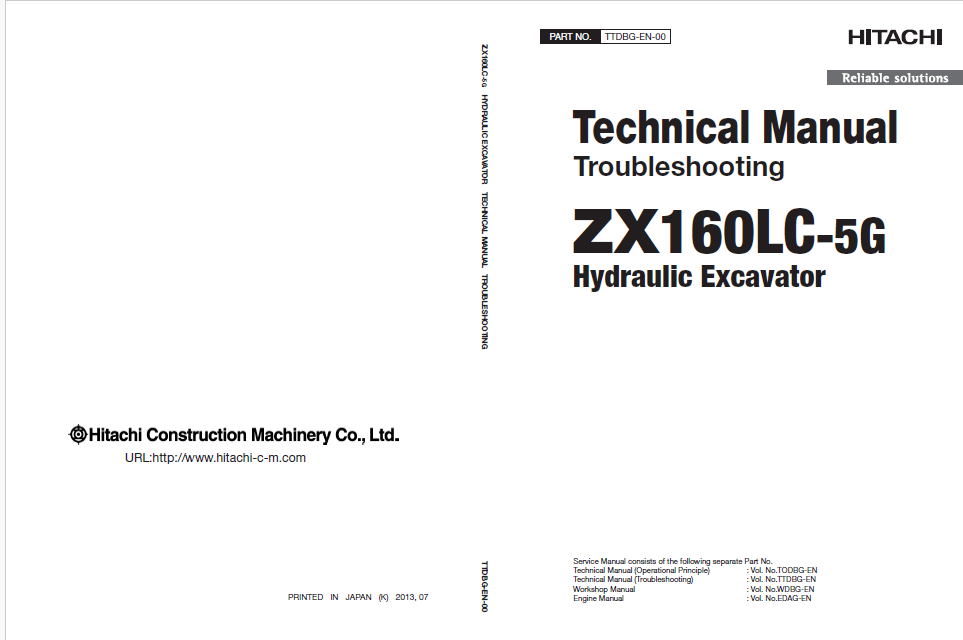 ZX160LC-5G Technical Manual (Troubleshooting)
