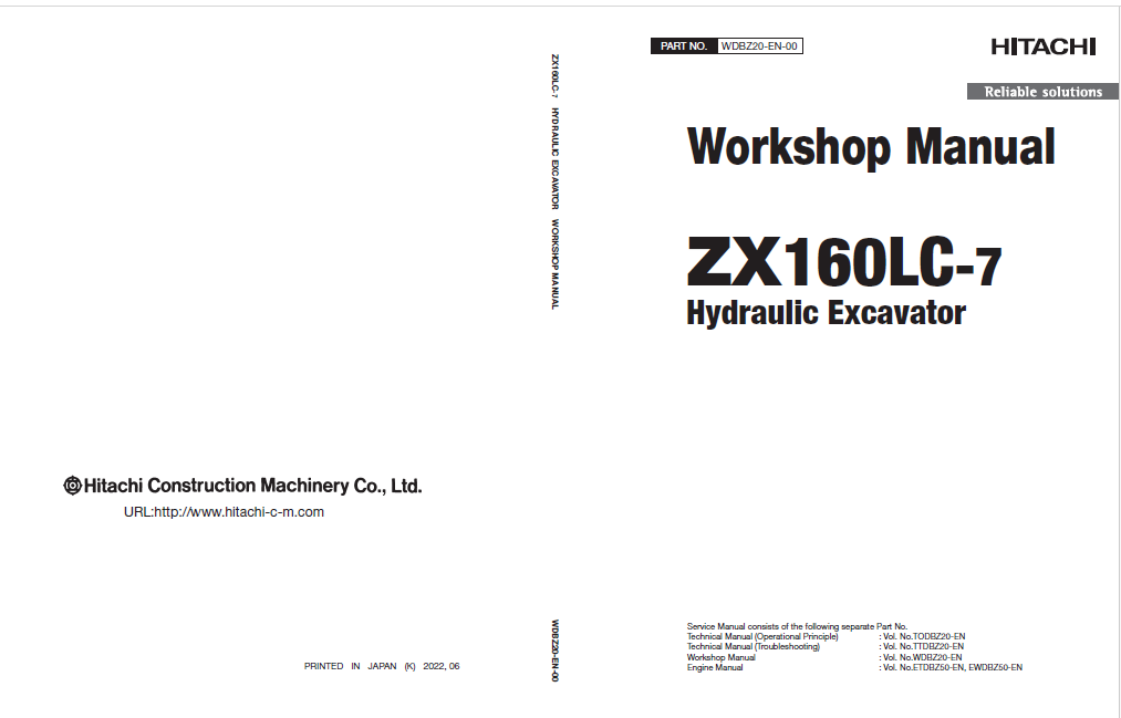 ZX160LC-7 Workshop Manual (For Oceanian market)