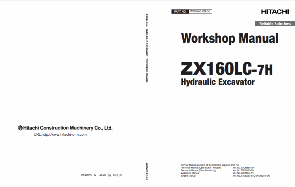 ZX160LC-7H Workshop Manual