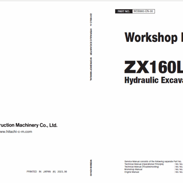 ZX160LC-7H Workshop Manual