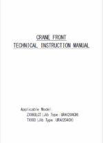 ZX160LCT_TX160_CRANE FRONT TECHNICAL INSTRUCTION MANUAL
