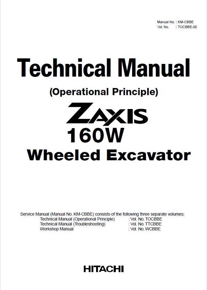 ZX160W Technical manual (Operational Principle)