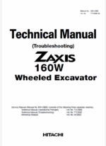 ZX160W Technical manual (Troubleshooting)