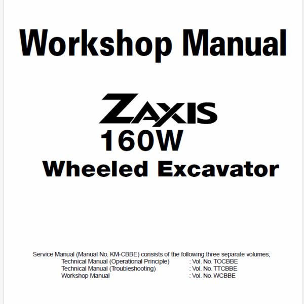 ZX160W Workshop manual