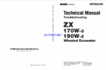ZX170W-3,ZX190W-3 Technical manual (Troubleshooting) (Use for countrys subject to a EAR control)