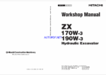 ZX170W-3,ZX190W-3 Workshop Manual