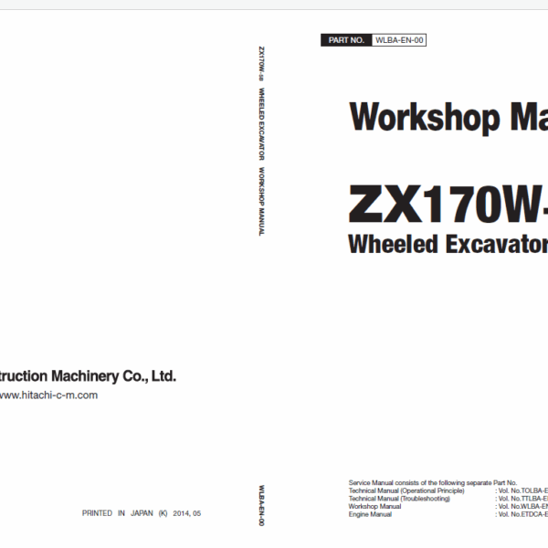 ZX170W-5B Wordshop Manual