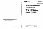 ZX175W-7 Technical Manual (Troubleshooting)