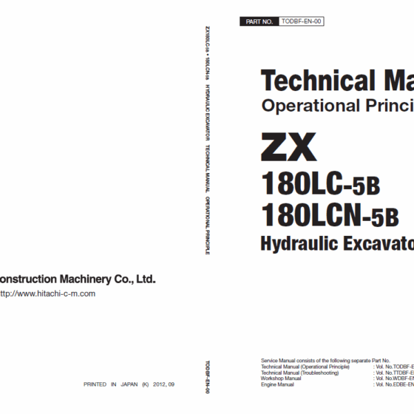 ZX180LC-5B, ZX180LCN-5B Technical Manual (Operational Principle)