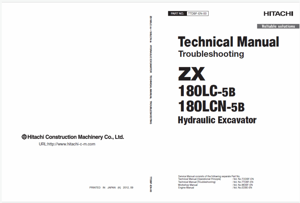 ZX180LC-5B, ZX180LCN-5B Technical Manual (Troubleshooting)