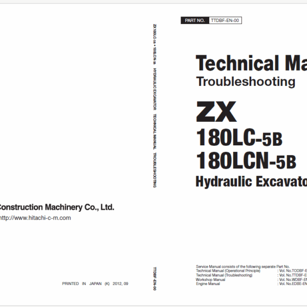 ZX180LC-5B, ZX180LCN-5B Technical Manual (Troubleshooting)