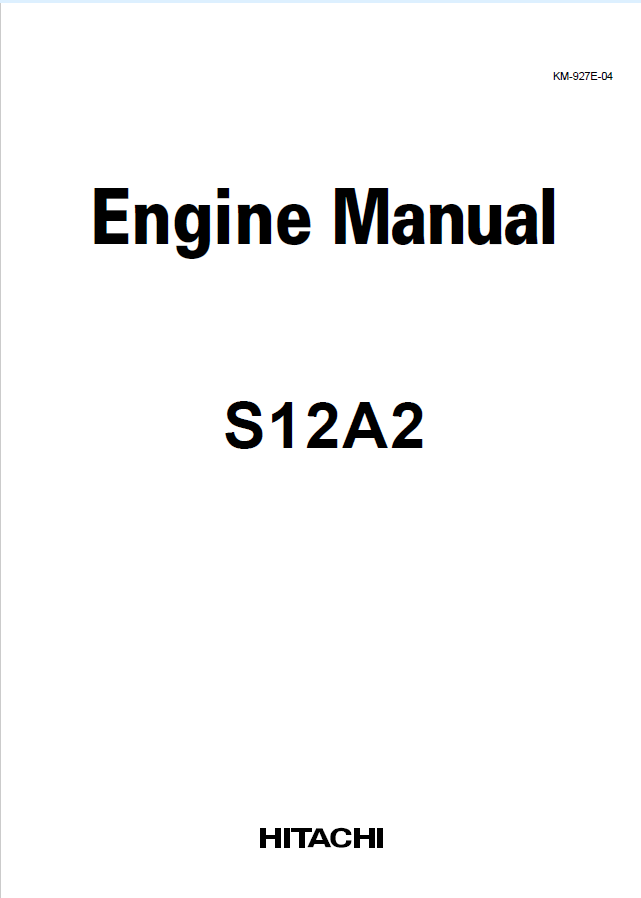 S12A2 Engine manual