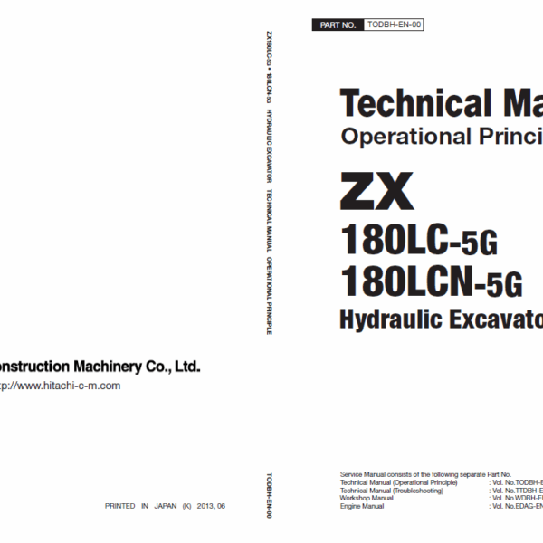 ZX180LC-5G, ZX180LCN-5G Technical Manual (Operational Principle)