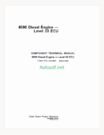 John Deere 6076 Natural Gas Engines Technical Manual (CTM82)