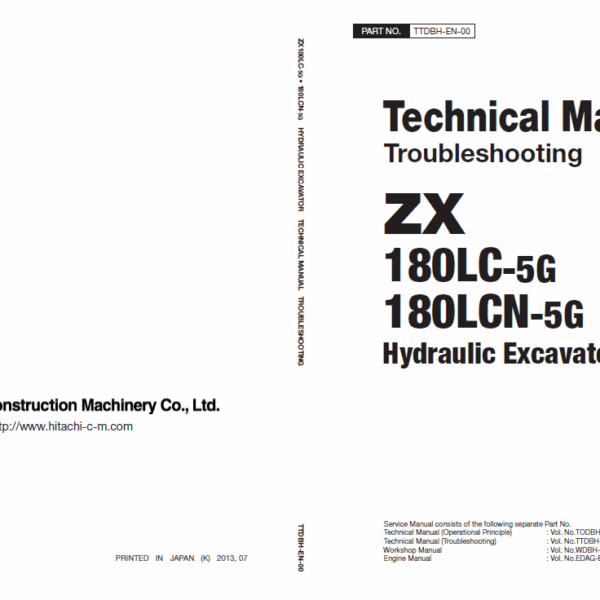 ZX180LC-5G, ZX180LCN-5G Technical Manual (Troubleshooting)