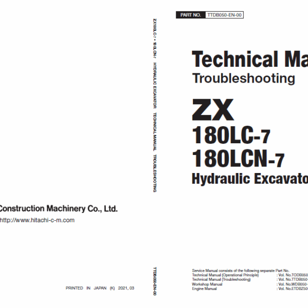ZX180LC-7180LCN-7 Technical Manual (Troubleshooting)