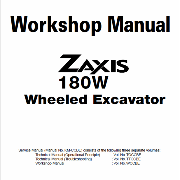 ZX180W Workshop manual