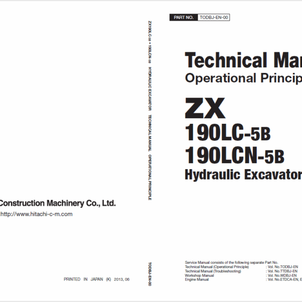 ZX190LC-5B, ZX190LCN-5B Technical Manual Operational Principle