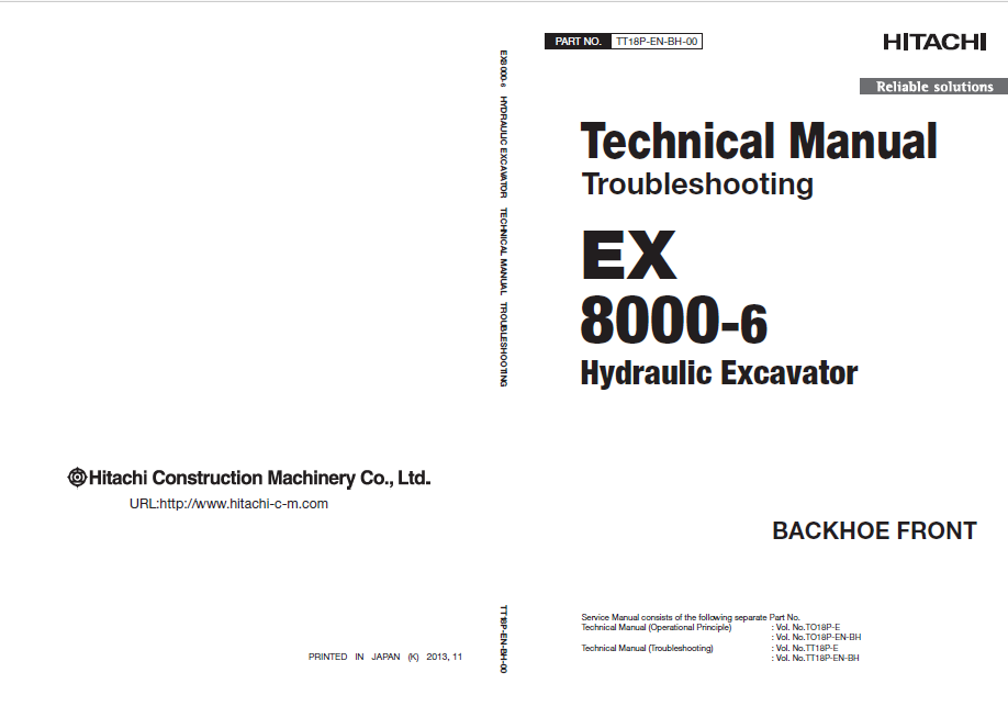 EX8000-6 Technical Manual Troubleshooting_BACKHOE FRONT