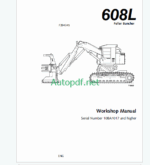 Timberjack 608L Feller Buncher Workshop Manual (SN 10BA1017 and UP)