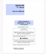 Timberjack 380 450 480 C Series Skidder Service Manual