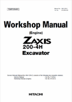 ZX200-4H (ENGINE) Workshop manual