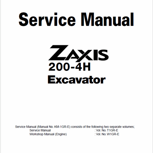 ZX200-4H (ENGINE) Workshop manual