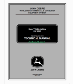 John Deere XUV 850D GatorTM Utility Vehicle Technical Manual (TM1737)