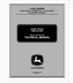 John Deere X495 and X595 Garden Tractors Technical Manual (TM2024)