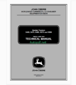John Deere X465, X475 X485, X575, X585 Garden Tractors Technical Manual (TM2023)