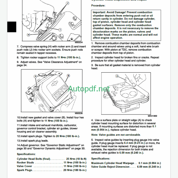 John Deere X130R Select SeriesTM Tractors Technical Manual (TM109219)