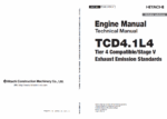 vTCD4.1L4 Engine Manual Technical Manual (Tier4 Compatible Stage V Exhaust Emission Standards)