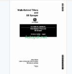 John Deere Walk-Behind Tillers and 5B Sprayer Technical Manual (TM1233)