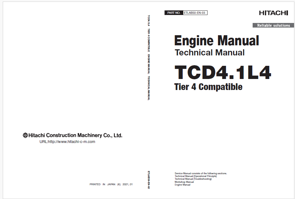 TCD4.1L4 Engine Manual Technical Manual (Tier4 Compatible)