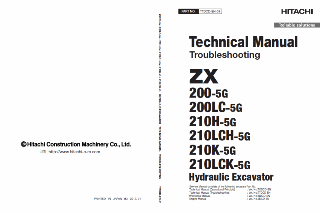 ZX200-5G200LC-5G210H-5G210LCH-5G210K-5G210LCK-5G Technical Manual (Troubleshooting)