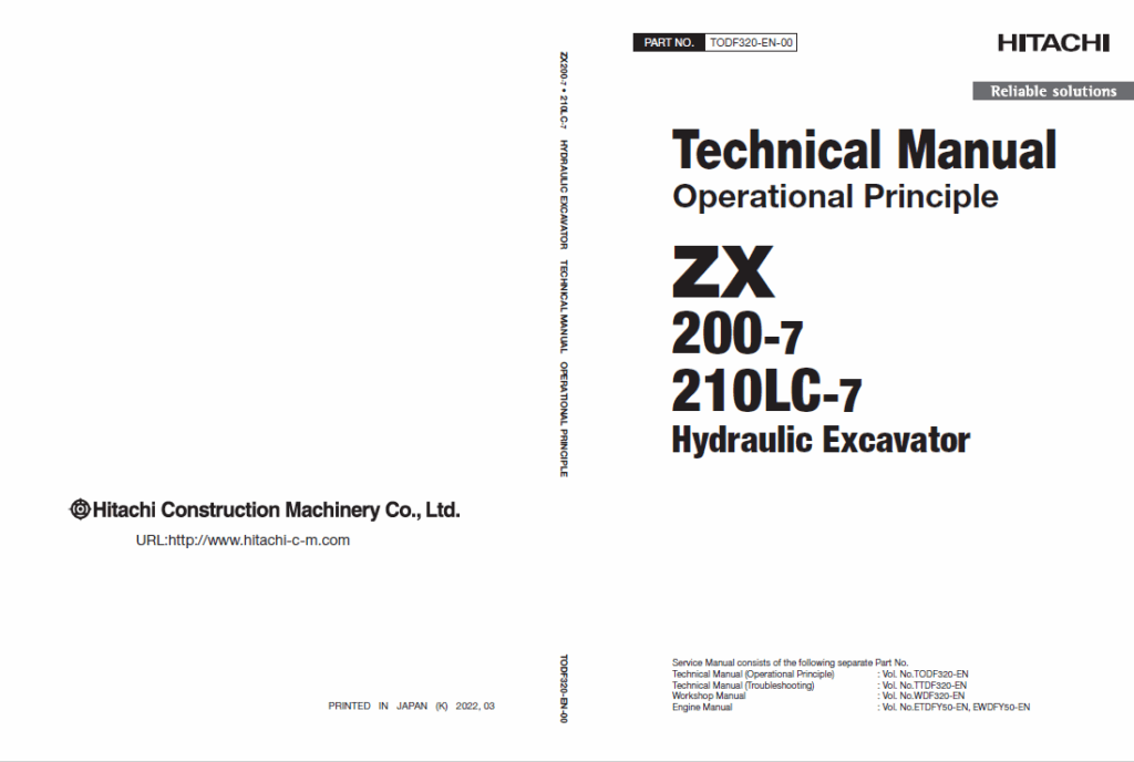 ZX200-7,ZX210LC-7 Technical Manual (Operational Principle) (For Oceanian market)