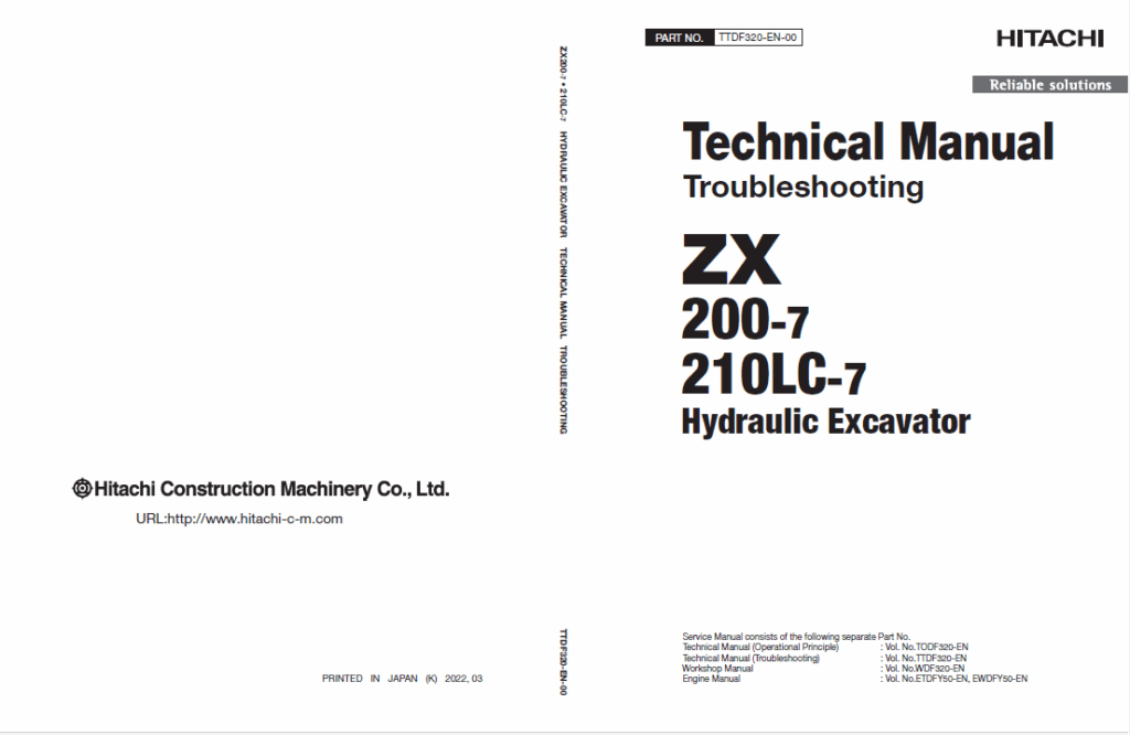 ZX200-7,ZX210LC-7 Technical Manual (Troubleshooting) (For Oceanian market)