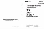 ZX200-7,ZX210LC-7 Technical Manual (Troubleshooting) (For Oceanian market)