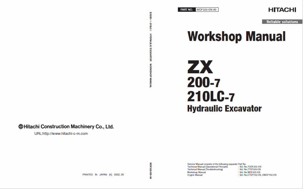 ZX200-7,ZX210LC-7 Workshop Manual (For Oceanian market)