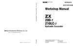 ZX200-7,ZX210LC-7 Workshop Manual (For Oceanian market)