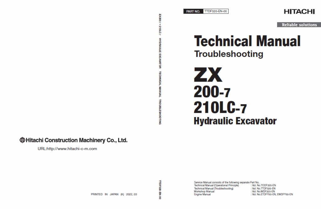 ZX200-7210LC-7 Technical Manual (Troubleshooting) (For Oceanian market)