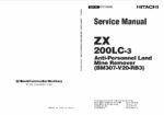 ZX200LC-3 Anti-Personnel Land Mine Remover Service Manual